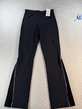 NWT Equestrian Presley Pant Womens Black Trim Zip Flare Riding Pants Size S